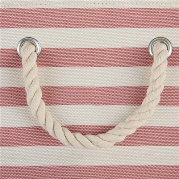 Pet Storage Collection Striped Paw Patch Bin, Small Rectangle, Rose - Picture 4 of 7